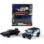 Halálos Iramban Legacy Series Dom’s Dodge Charger R/T Tej’s Jeep Wrangler fém autómodell szett 1/32 – Jada Toys Gyors szállítás