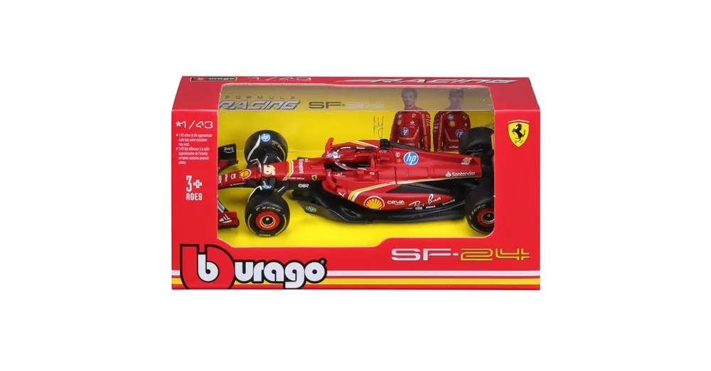 Bburago Ferrari SF24 F1 versenyautó fém autómodell 1/43 Ne maradj le