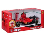 Bburago Ferrari SF23 F1 versenyautó fém autómodell pilótával 1/24 (Charles Leclerc 16) Újdonság
