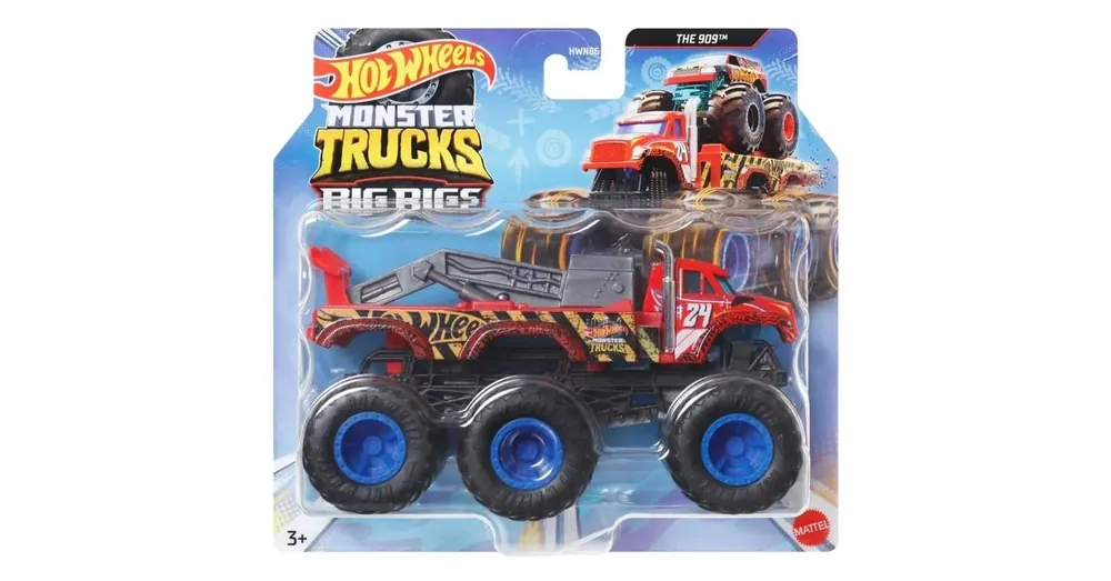 Hot Wheels Monster Trucks Big Rigs hatkerekű The 909™ vontató járgány 1 64 – Mattel Árcsökkenés