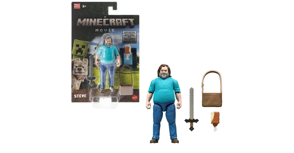 Expressz szállítás Minecraft Egy Minecraft film Steve akciófigura kiegészítőkkel – Mattel