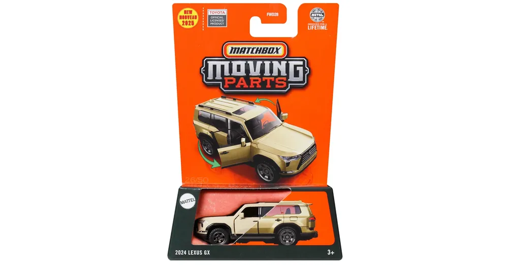 Matchbox Moving Parts – Nyitható kisautó 2024 Lexus GX 1/64 – Mattel Legkelendőbb