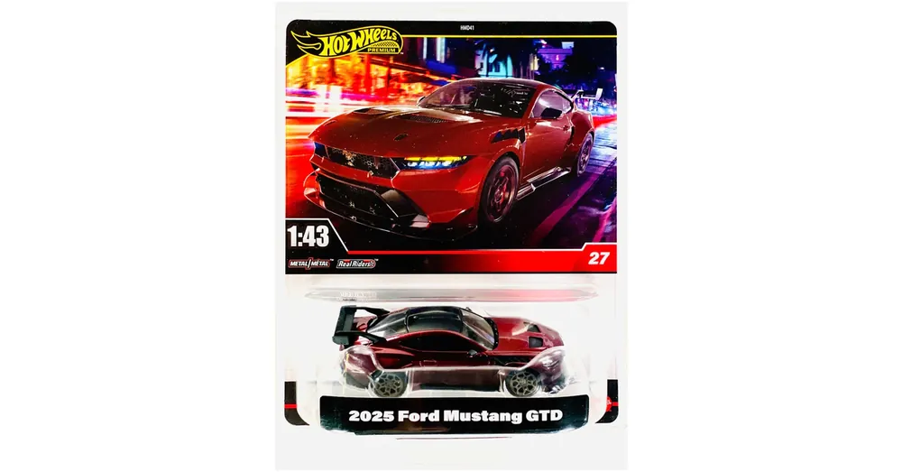 Hot Wheels Premium 2025 Ford Mustang GTD kisautó 1/43 – Mattel Gyors kiszállítás