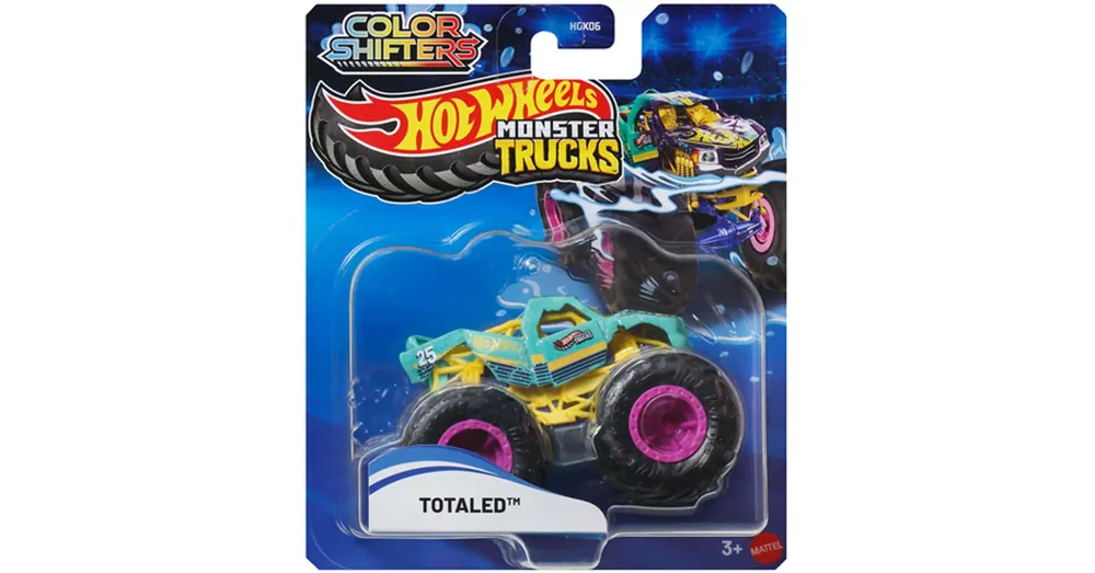 Vedd meg online Hot Wheels Monster Truck Totaled színváltós kisautó 1/64 – Mattel