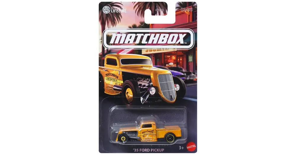 Matchbox Ikonikus ’35 Ford Pickup kisautó 1/64 – Mattel Árengedmény