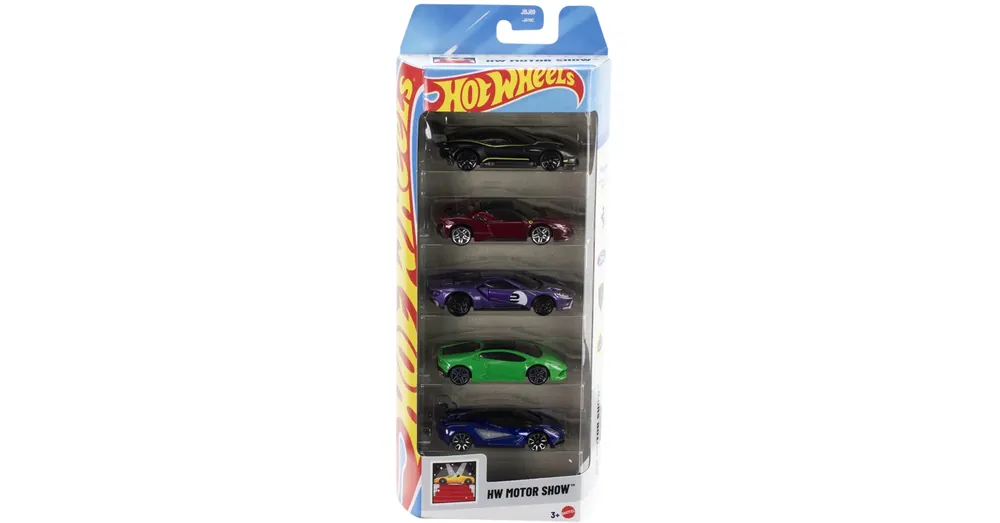 Hot Wheels Motor Show 5 db-os kisautó szett 1/64 – Mattel Akció