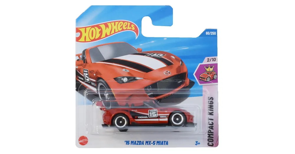 Hot Wheels 2015 Mazda MX-5 Miata piros kisautó 1/64 – Mattel Bestseller