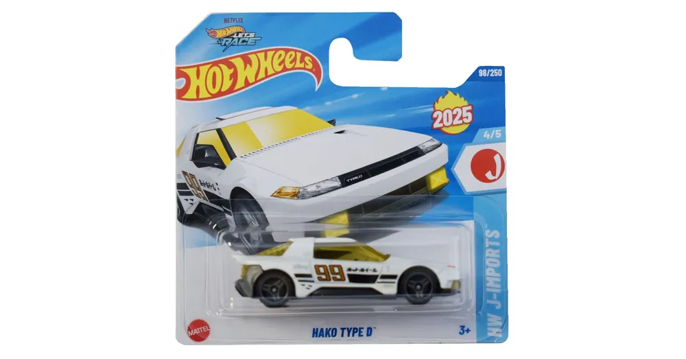 Alacsony ár Hot Wheels Hako Type D fehér kisautó 1/64 – Mattel