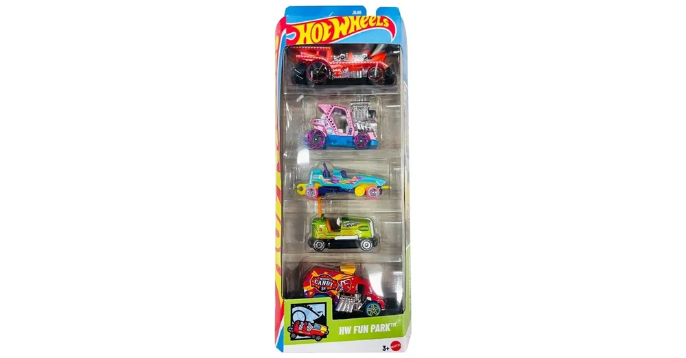 Expressz szállítás Hot Wheels Fun Park 5 db-os kisautó szett 1/64 – Mattel