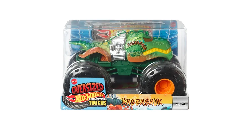 Kedvezmény Hot Wheels Monster Trucks Rageasaur dinoszaurusz monster autó 1/24 – Mattel