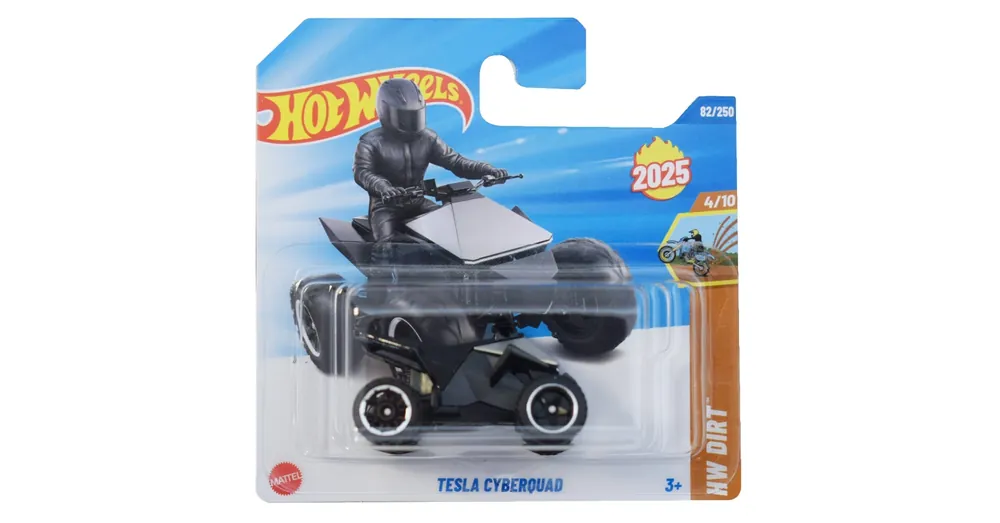 Olcsóbb Hot Wheels Tesla Cyberquad ezüstszürke kisautó 1/64 – Mattel