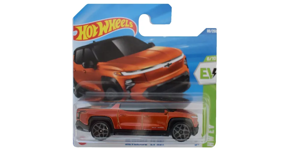 Vedd meg most Hot Wheels Silverado EV RST narancssárga kisautó 1/64 – Mattel