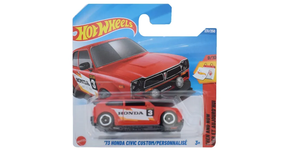 Kedvezményes ár Hot Wheels ‘73 Honda Civic Custom piros kisautó 1/64 – Mattel