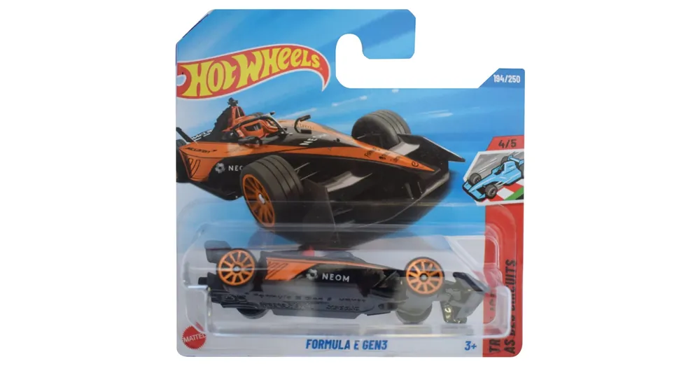 Hot Wheels Formula E Gen3 kisautó 1/64 – Mattel Újdonság