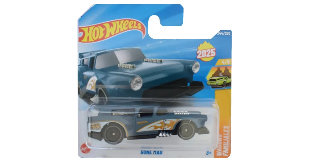 Prémium Hot Wheels Gone Mad kék kisautó 1/64 – Mattel