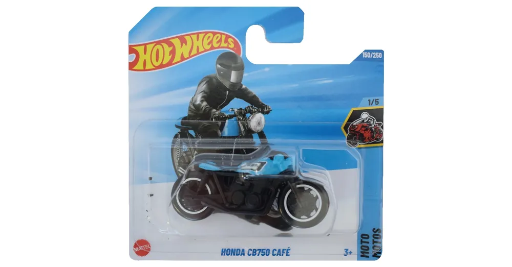 Hot Wheels Honda CB750 Café kék kismotor 1/64 – Mattel Szezonális akció