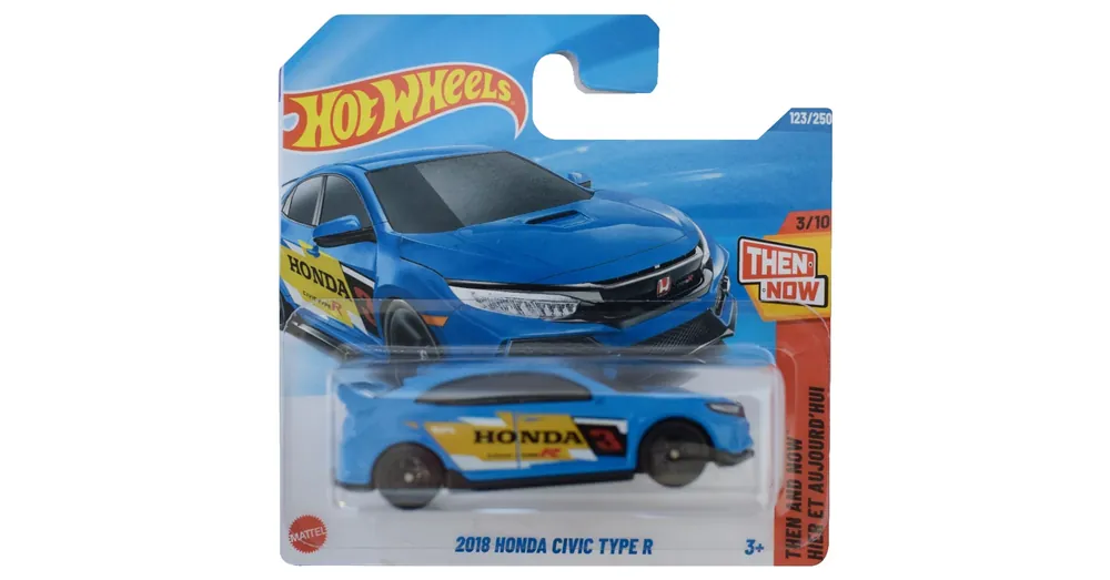 Hot Wheels 2018 Honda Civic Typre R kék kisautó 1/64 – Mattel Legnépszerűbb