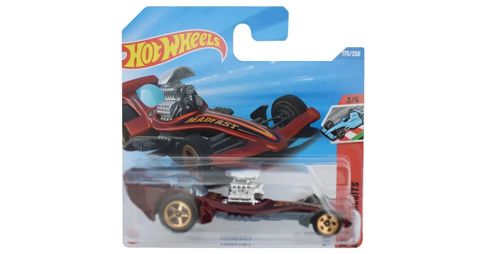 Gyors kiszállítás Hot Wheels Madfast bordó kisautó 1/64 – Mattel