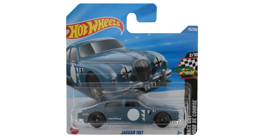 Hot Wheels Jaguar MK1 szürke kisautó 1/64 – Mattel Azonnali szállítás