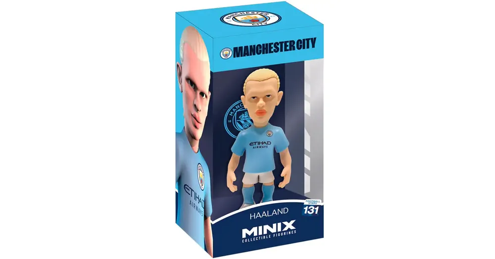 Olcsóbb Minix Manchester City – Haaland focista akciófigura 12 cm