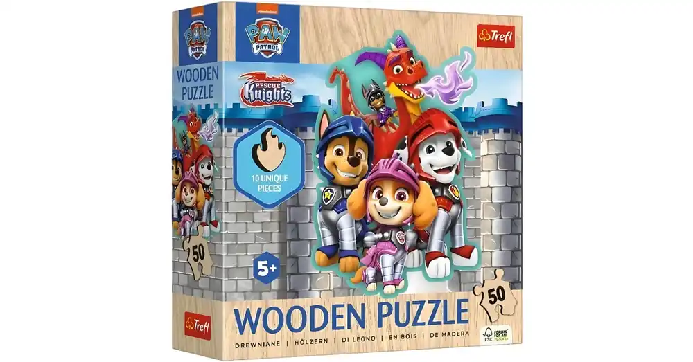 Mancs Őrjárat 50 db-os fa puzzle – Trefl Biztonságos vásárlás