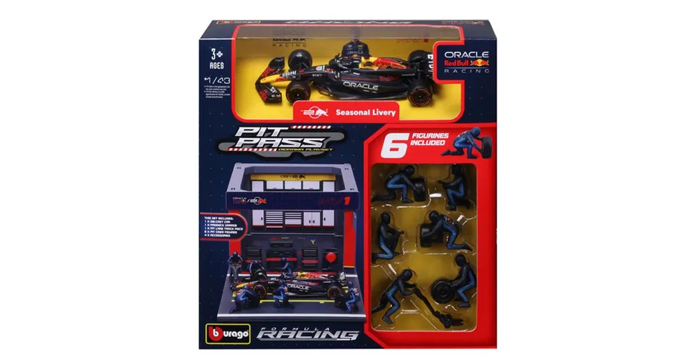 Kedvezményes ár Bburago F1 versenyautó 1/43 – Red Bull RB20 boxutca