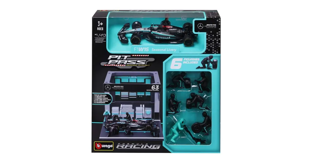 Bburago F1 versenyautó 1/43 – MB AMG W15 E Performance boxutca Végkiárusítás