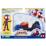 Azonnal elérhető Pókember Póki és csodálatos barátai Miles Morales játékfigura motorral – Hasbro