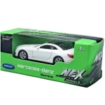 Welly Mercedes-Benz SL500 fehér fém kisautó modell 1/64 Legnépszerűbb
