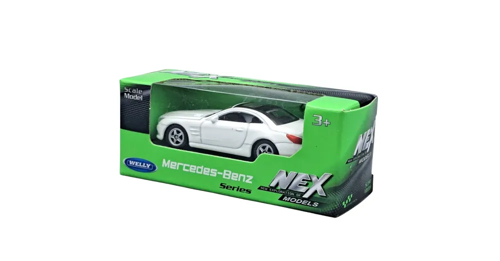 Welly Mercedes-Benz SL500 fehér fém kisautó modell 1/64 Legnépszerűbb