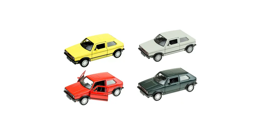 Végkiárusítás Welly Volkswagen Golf I GTI fém kisautó modell többféle változatban 11 cm