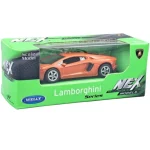 Welly Lamborghini Aventador narancssárga fém kisautó modell 1/64 Gyors kiszállítás