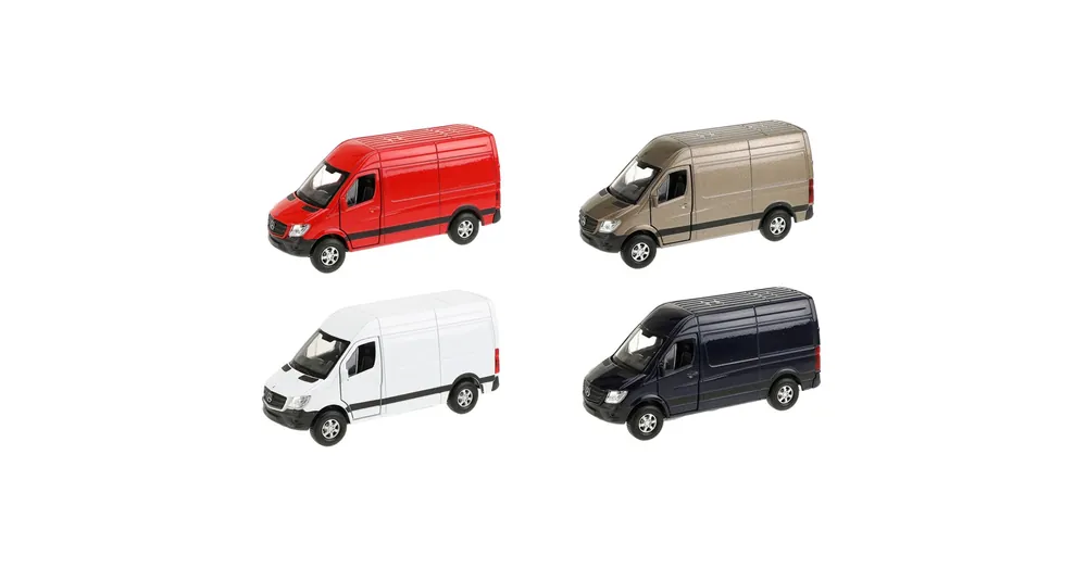 Újdonság Welly Mercedes-Benz Sprinter fém kisautó modell többféle változatban 11 cm