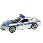 Azonnal elérhető Welly Porsche 911 rendőrségi fém kisautó modell 11 cm