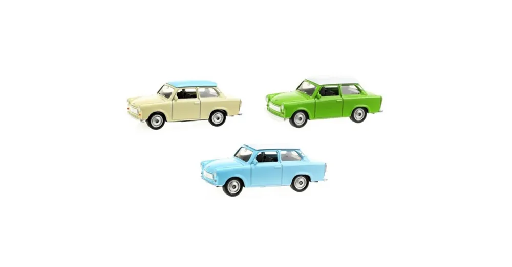 Welly Trabant fém kisautó modell többféle változatban 1/64 Korlátozott ajánlat