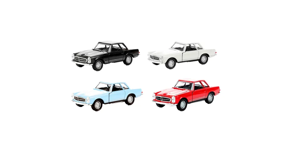 Legnépszerűbb Welly Mercedes-Benz 1963 230SL fém kisautó modell többféle változatban 11 cm