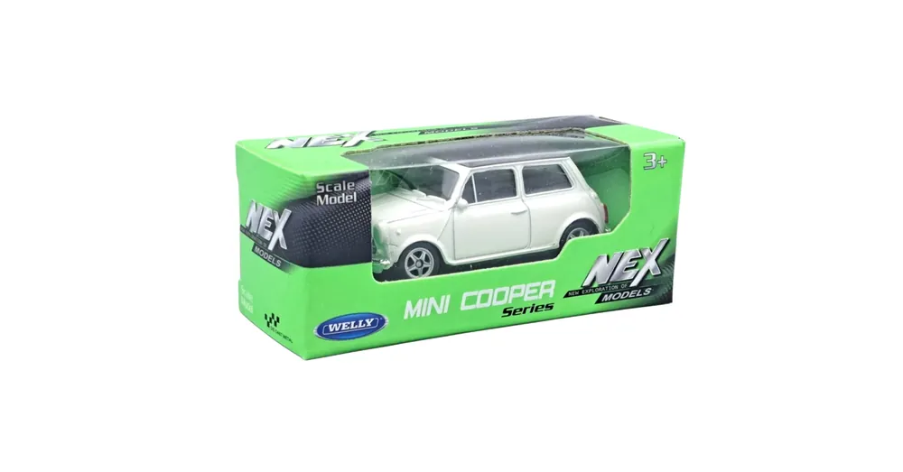 Kiárusítás Welly Mini Cooper 1300 fehér fém kisautó modell 1/64