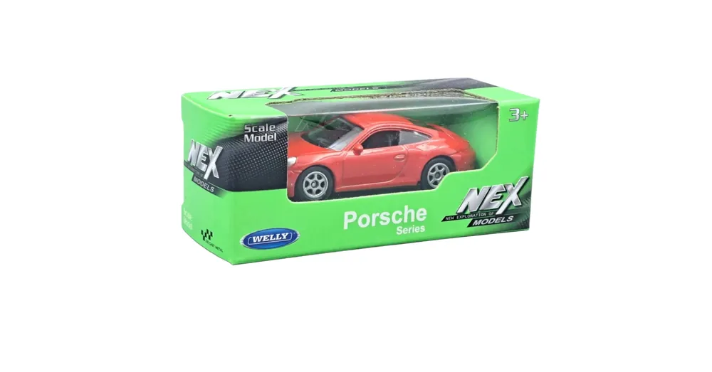 Welly Porsche 911 (991) Carrera S piros fém kisautó modell 1/64 Végkiárusítás