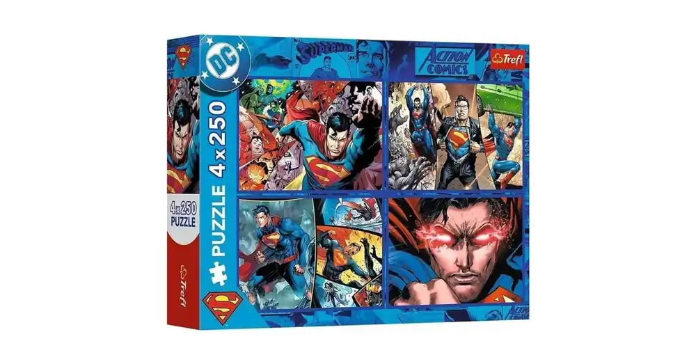 DC A bátor Superman 4×250 db-os puzzle – Trefl Legjobb ár