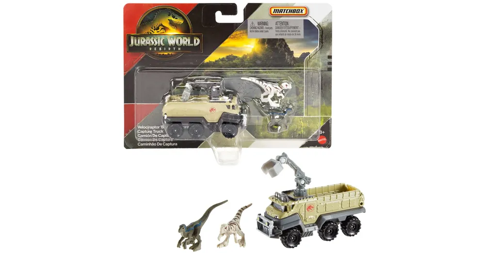 Legnépszerűbb Matchbox Jurassic World Velociraptor dinó szállító jármű – Mattel