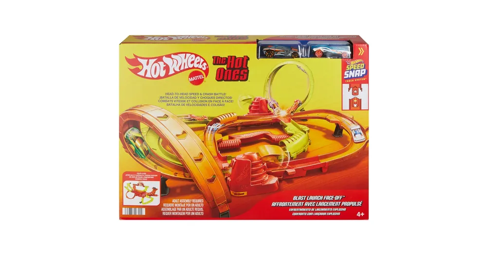 Hot Wheels Blast Launch Face-Off ütközések versenypálya szett – Mattel Árengedmény