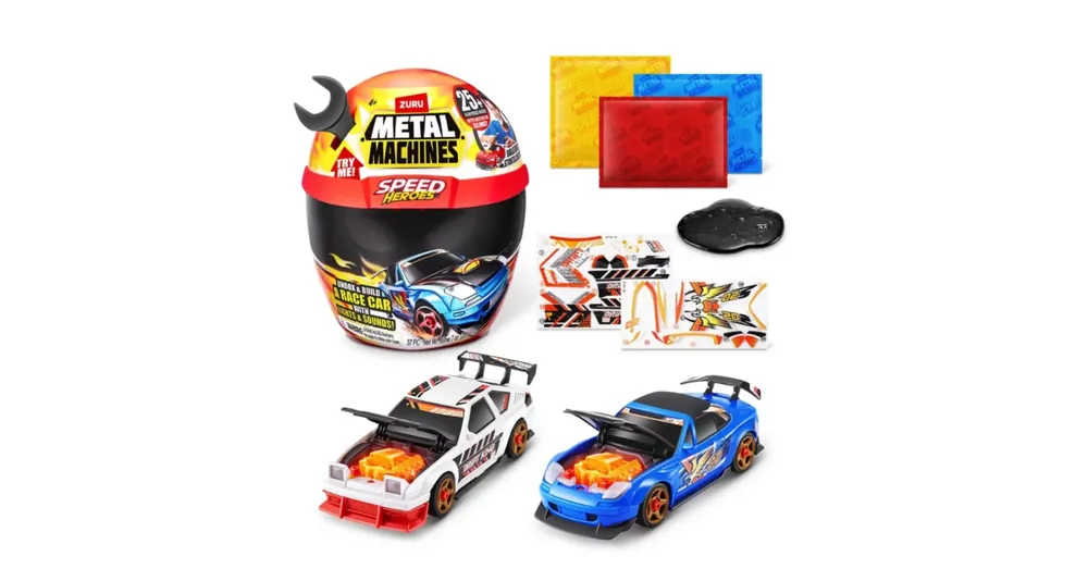 Szuper ajánlat Metal Machines Speed Heroes meglepetés játékszett bukósisakban