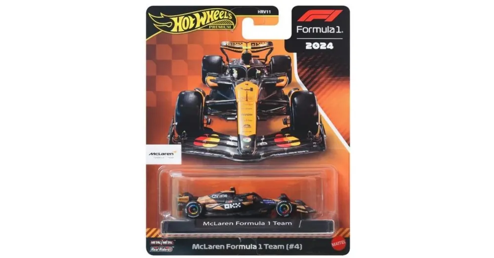 Outlet Hot Wheels Premium McLaren Formula 1 No. 4 kisautó 1/64 – Mattel