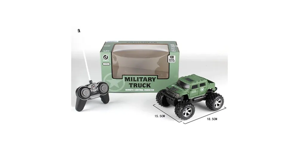 RC Off-Road távirányítós katonai Hummer terepjáró fénnyel 1/24 Kedvezmény