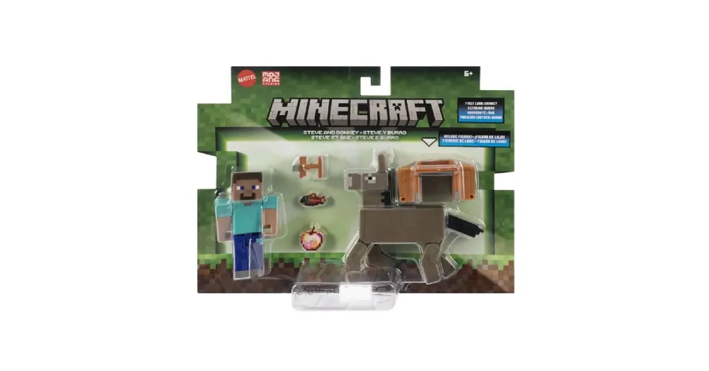 Szezonális akció Minecraft Steve és Szamár figura szett – Mattel