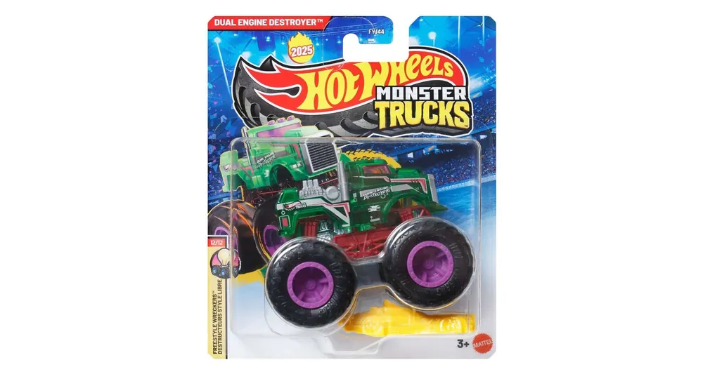 Hot Wheels Monster Trucks Dual Engine Destroyer kisautó 1/64 – Mattel Bestseller