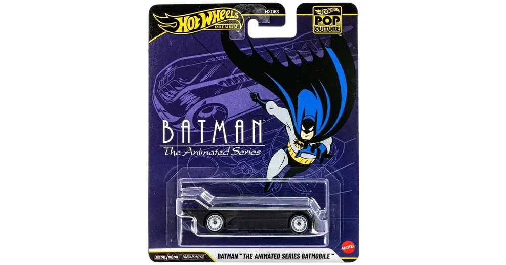 Hot Wheels Pop kultúra széria – Batman The Animated Series Batmobile kisautó 1/64 – Mattel Korlátozott ajánlat