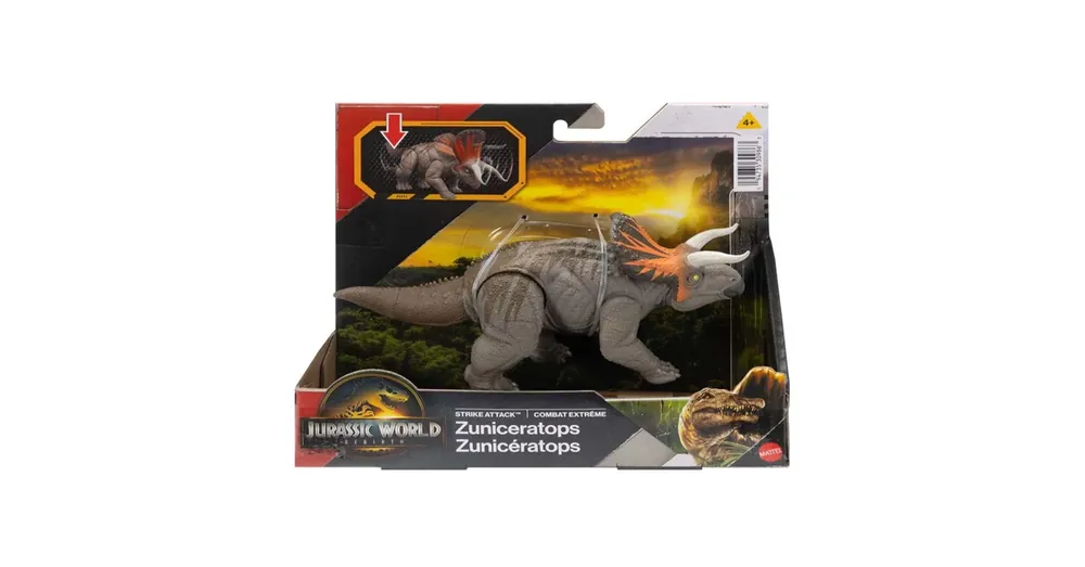 Jurassic World Újjászületés Strike Attack Zuniceratops támadó dinoszaurusz figura – Mattel Alacsony ár