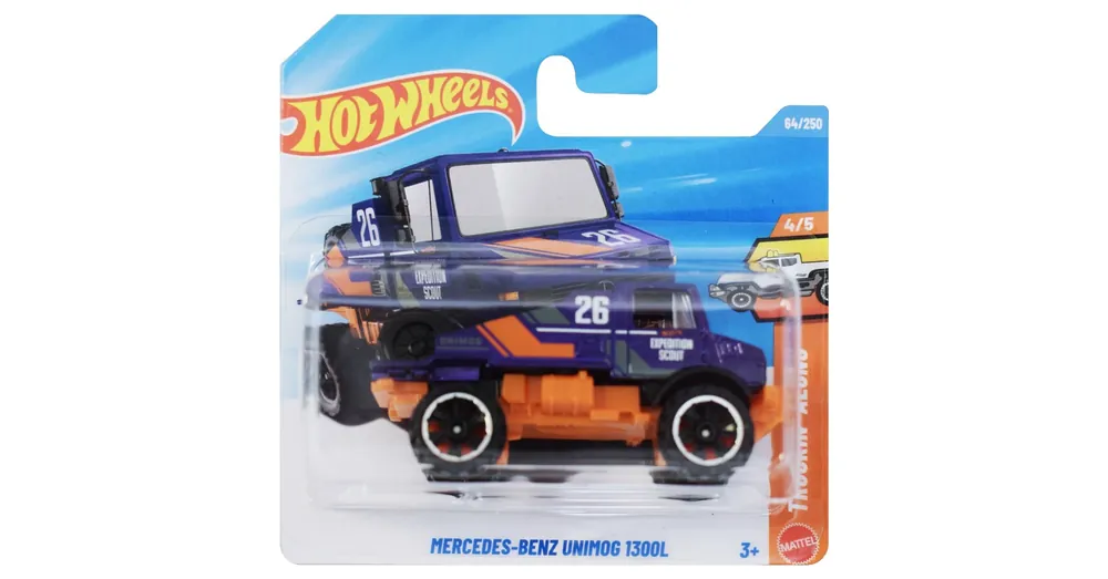 Szuper akció Hot Wheels Mercedes-Benz Unimog 1300L lila kisautó 1/64 – Mattel