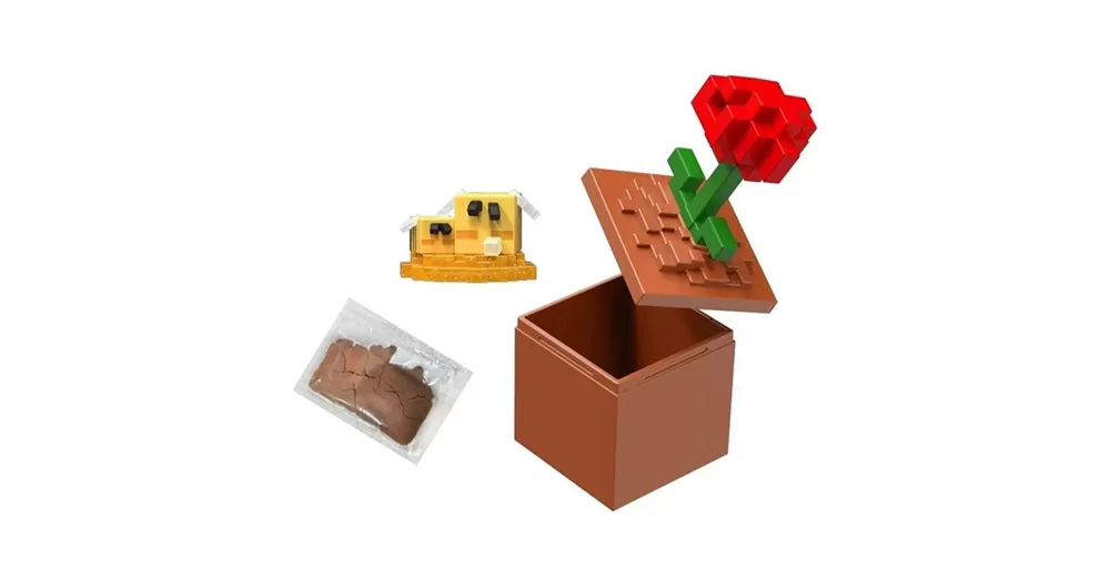 Olcsó Minecraft Reveal minifigura tárolóban – Pipacs – Mattel